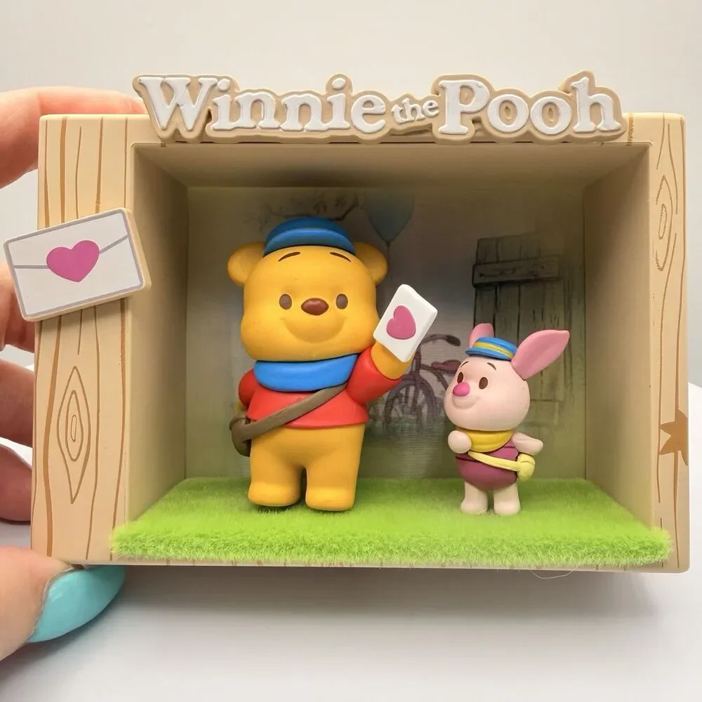 MINISO Disney Winnie the Pooh Autumn Outdoor Fun Series Blind Box Figure Scene